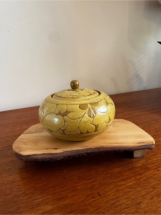 Kanayama Other - Vintage Japanese Kanayama Signed Lidded Pottery Jar
